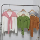 Ma Hai Mao Shawl Fluffy Soft Outside With A Scarf Neck Autumn Winter Hair Weaving Small Canopy Woman