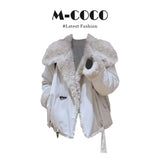 Fongt Hair Collar Pie To Overcome The Environmental Protection Fur Coat Fake Two-Piece Ass Casual Pants Set