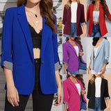 Fongt Autumn And Winter Fashion Splicing Collar Repair Cardigan Temperament Blazer