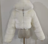 Fongt Fur Autumn And Winter New Imitation Fur Turf Warm Hat Fur Coat Woman