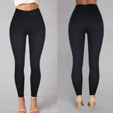 Commuting Autumn Women's High Waist Skinny Cropped Pencil Casual