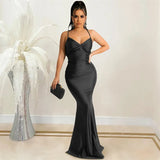 Ruched Black Long