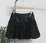 Fongt Style Glide Half-Dress Lumbar Buds Small Black Dress Anti-Light A Word Umbrella Skirt 8295