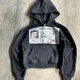 Fongt Printing Hoodie Jacket Winter High Street Loose Hot Top