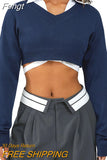 Women Rainbow Sweaters Hollow Out Sexy Crop Tops Fall Winter y2k Clothes Multi Color Square Collar Long Sleeve Tops