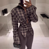 Fongt New Jacket Collar Retro Women's Short