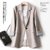 Fongt Red Blazer Tide Ms. Han Version 2025 New Spring And Autumn Loose Leisure Autumn Korean Blouse Small Suit