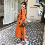 Fongt Windcoat Woman 2025 Spring And Autumn New Korean English Wind Long Short Jacket Tat