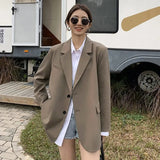 Fongt Suit Jacket Female 2024 Spring And Autumn New Korean Version Loose Design Sense Casual Temperament Suit Jacket-Outfit