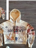 Fongt New SLEPTON Zipper Abstract Art Jacket Handsome Net Red Hooded Cardigan Jacket