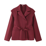 Fongt Spring/Autumn Women's Fashion Sweet Broken Flower Suit T-Neck With Long Sleeved Suit Jacket