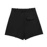 New Spring Style High Waist Shows Thin Pleated Casual Shorts 1478030-Outfit