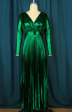 Fongt New Hot V-Neck Comfortable Dress Comfortable Light Luxury And Familiar Wind High-Rise 100-Folded Dress Dresses