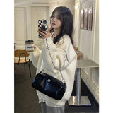 Fongt Sweater Cardigan Jacket Women's Autumn And Winter 2025 New Gentle Wind Niche Long Top Knitwear Jersey