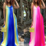 Fongt Summer New Women's Sexy Printed Sexy Suspension Dress