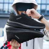 Running Shoes Sneakers for Men Breathable Light Man Sport Shoes Comfortable Mesh Lace-up Flexible Soft Walking Jogging