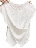 Fongt Goods Explosion Short-Sleeved T-Shirt Women 2025 New Summer Thin Luxury High-End Feeling Super Fire Age Reduction Unique Top
