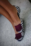 Fongt Print Tassels Flat Mules 1215-0-Outfit