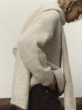 Fongt Lazy Wind Soft Woolen Sweater Women's New Set Of Relaxed Knitted Sweater In Autumn And Winter